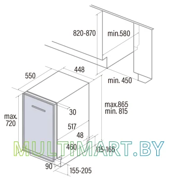 Посудомоечная машина Schtoff SVA 45107 IMAFL картинка 10